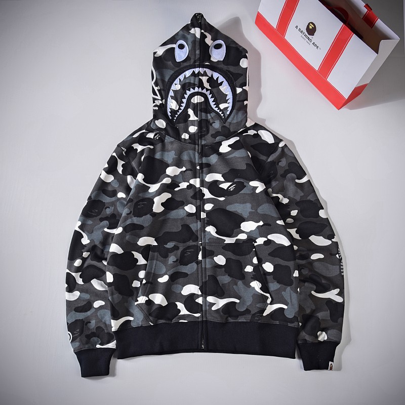 Bape Hoodie 3 Colors Black Camo White Camo Grey Camo S-2XL XX136